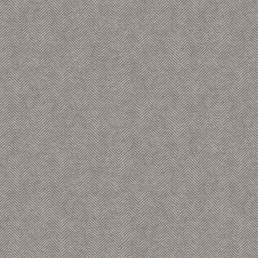 Tapete, Stoffimitat, Fischgrätenmuster, Vliestapete 347665, Natural Fabrics, Origin