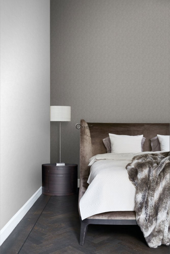 Tapete, Stoffimitat, Fischgrätenmuster, Vliestapete 347665, Natural Fabrics, Origin