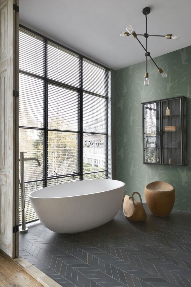 Grüne Fototapete mit monstera Blätter, Vliestapete wandbilder 357228, 200 x 300cm, Natural Fabrics, Origin