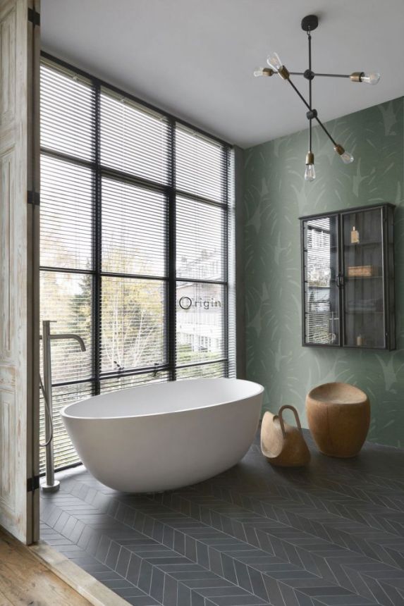 Grüne Fototapete mit monstera Blätter, Vliestapete wandbilder 357228, 200 x 300cm, Natural Fabrics, Origin