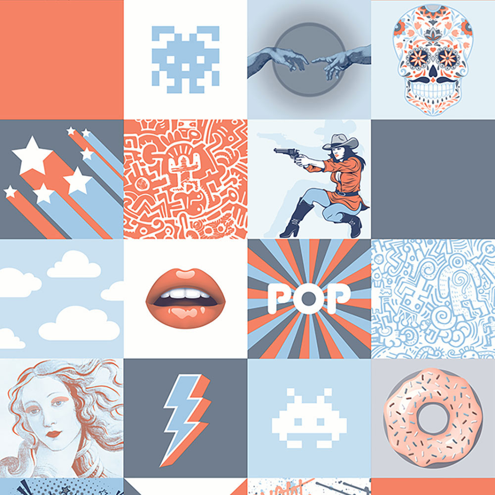 Collagetapete für Teenager, Vliestapete M53201, My Kingdom, Ugépa