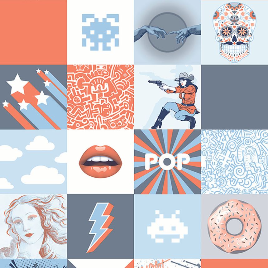 Collagetapete für Teenager, Vliestapete M53201, My Kingdom, Ugépa