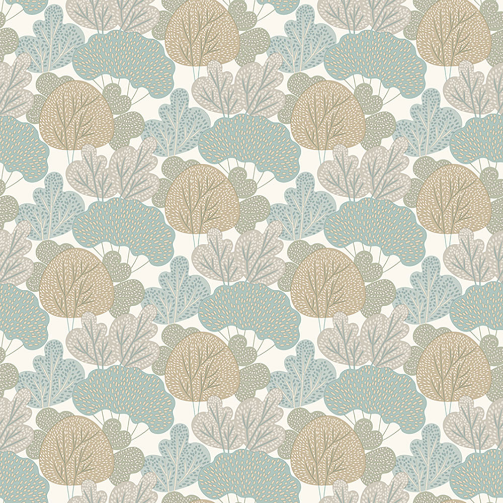 Kindertapete mit Pflanzen, Bäumen, Vliestapete A96804, My Kingdom, Ugépa