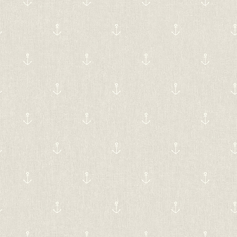 Grau-beige Tapete mit Ankern, Vliestapete A82817, My Kingdom, Ugépa