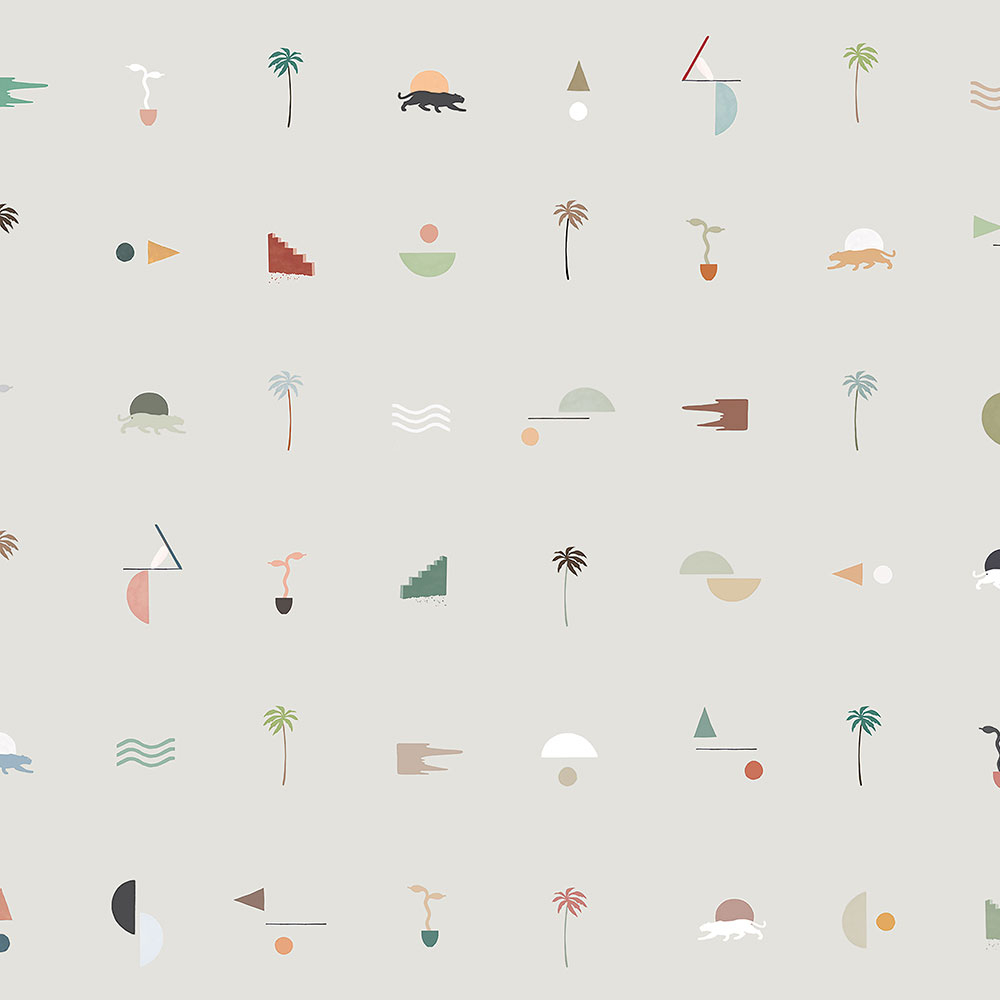 Graue Tapete, Natur 6510-2, 106x300cm, Batabasta, ICH Wallcoverings