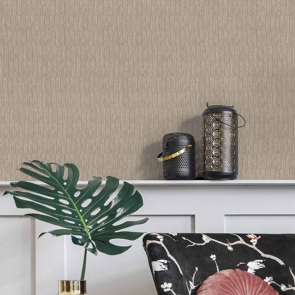 Braune Tapete - Bambusimitat 6509-7, Batabasta, ICH Wallcoverings