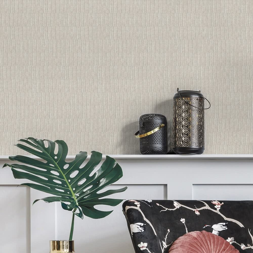Goldbeige Tapete - Bambusimitat 6509-5, Batabasta, ICH Wallcoverings