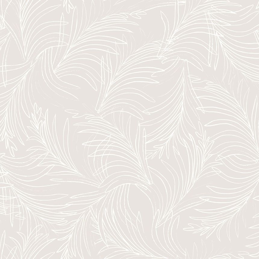 Beige Tapete, Palmblätter 6507-2, Batabasta, ICH Wallcoverings