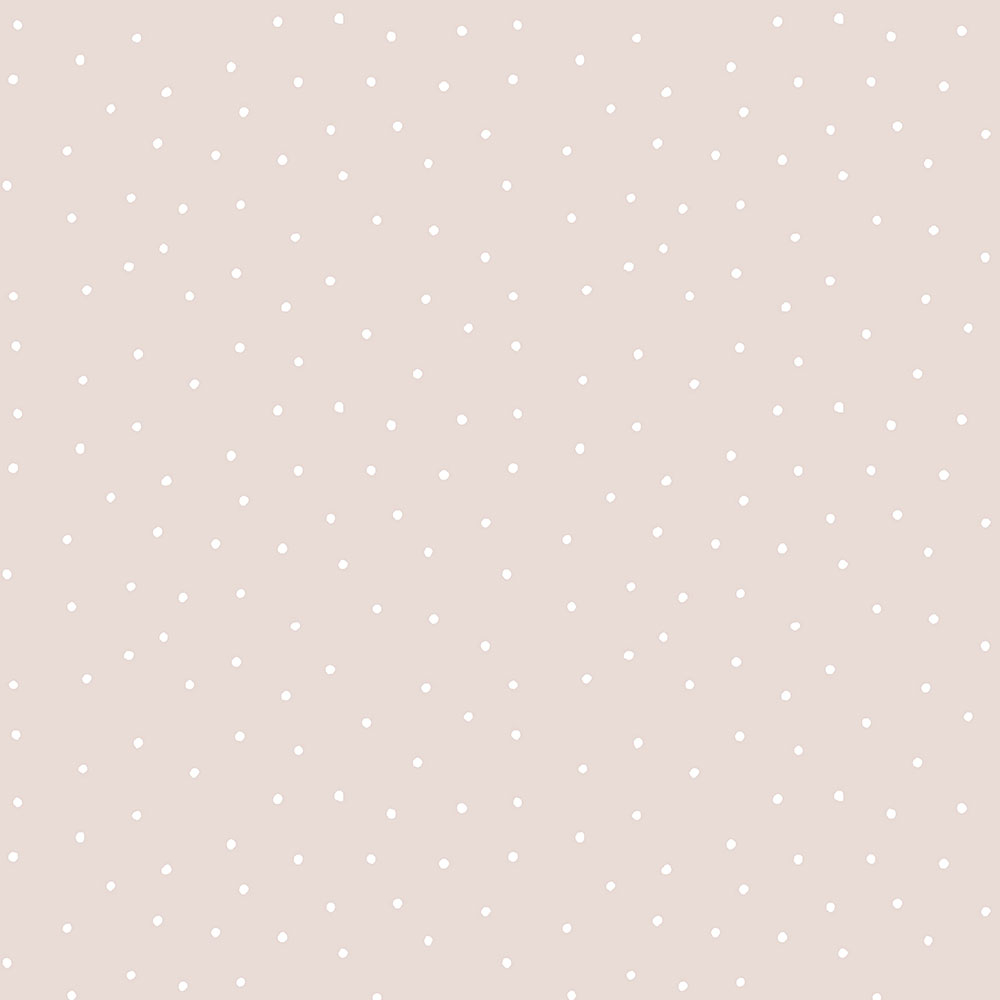 Rosa Tapete - weiße Tupfen 7007-3, Noa, ICH Wallcoverings