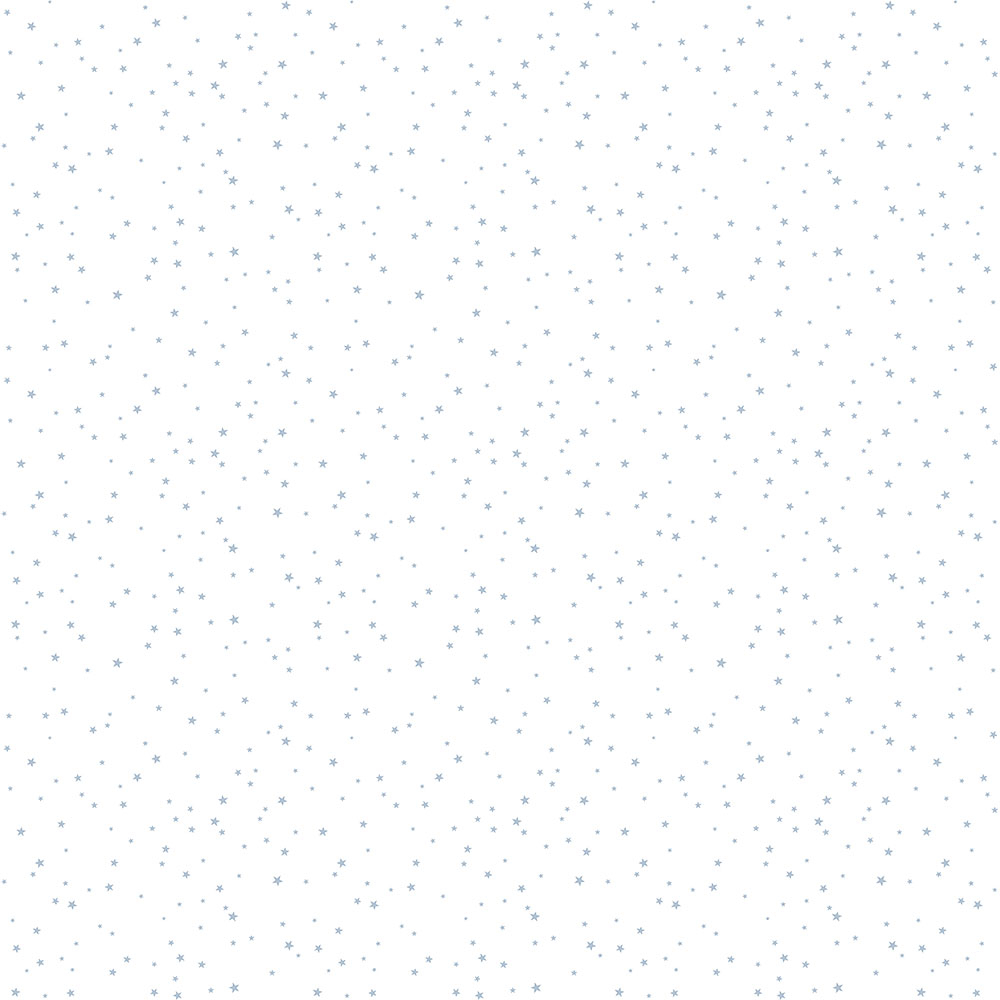 Weiße Kindertapete mit blauen Sternen 7005-4, Noa, ICH Wallcoverings