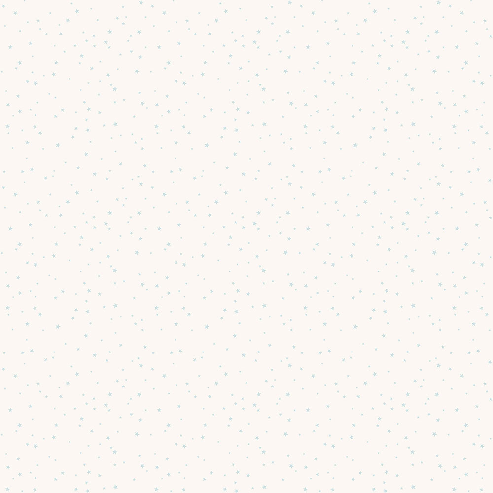 Weiße Kindertapete mit blauen Sternen 7005-1, Noa, ICH Wallcoverings