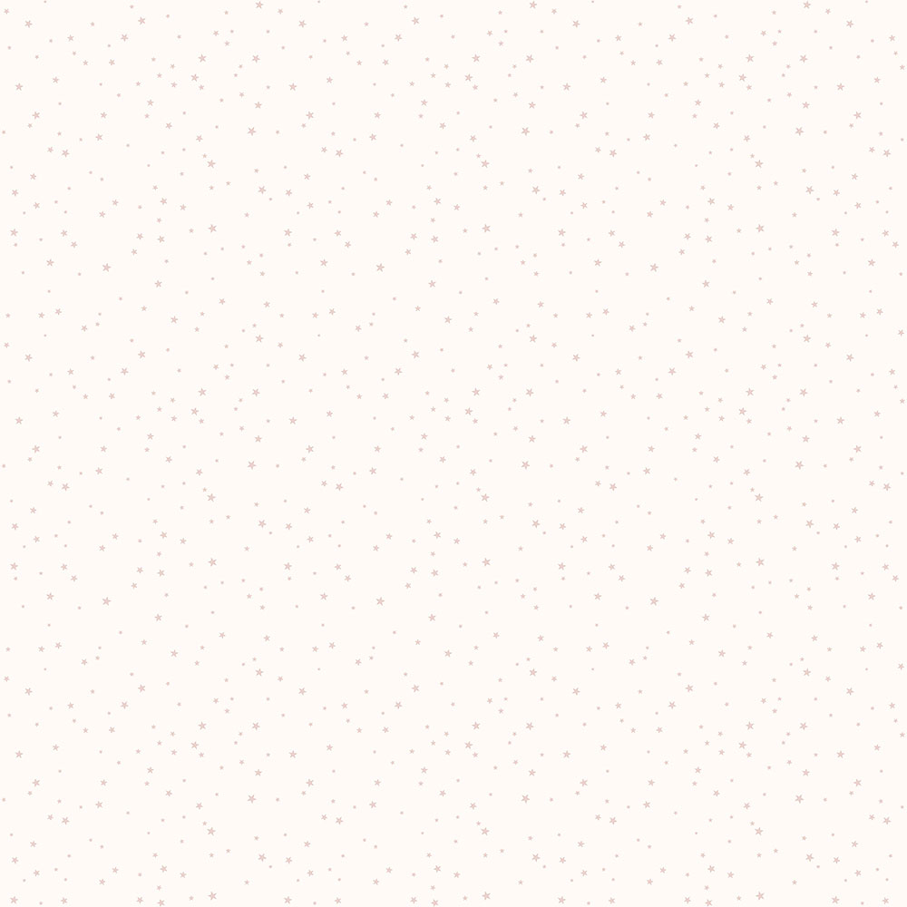 Weiße Kindertapete mit rosa Sternen 7005-3, Noa, ICH Wallcoverings