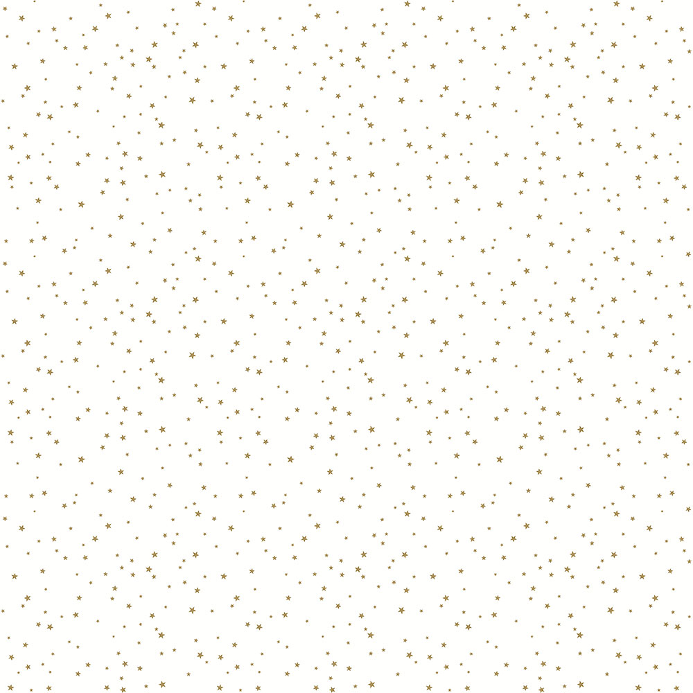 Weiße Kindertapete mit goldenen Sternen 7005-2, Noa, ICH Wallcoverings
