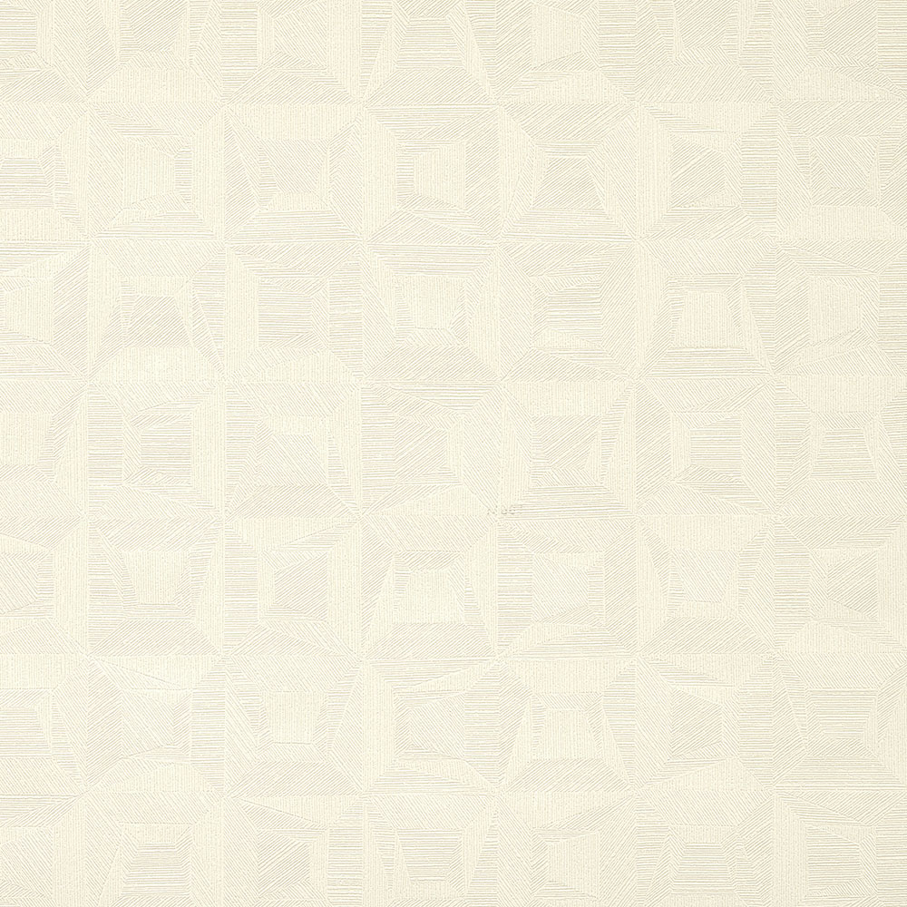 Weiße Tapete mit geometrischen Mustern 31901, Textilia, Limonta