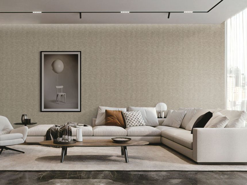 Luxustapete braun-beige, Stoffimitation GR322704, Grace, Design ID