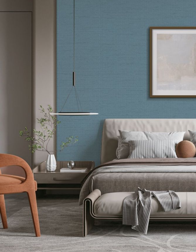 Blaue Luxustapete, geometrisches Muster GR322509, Grace, Design ID
