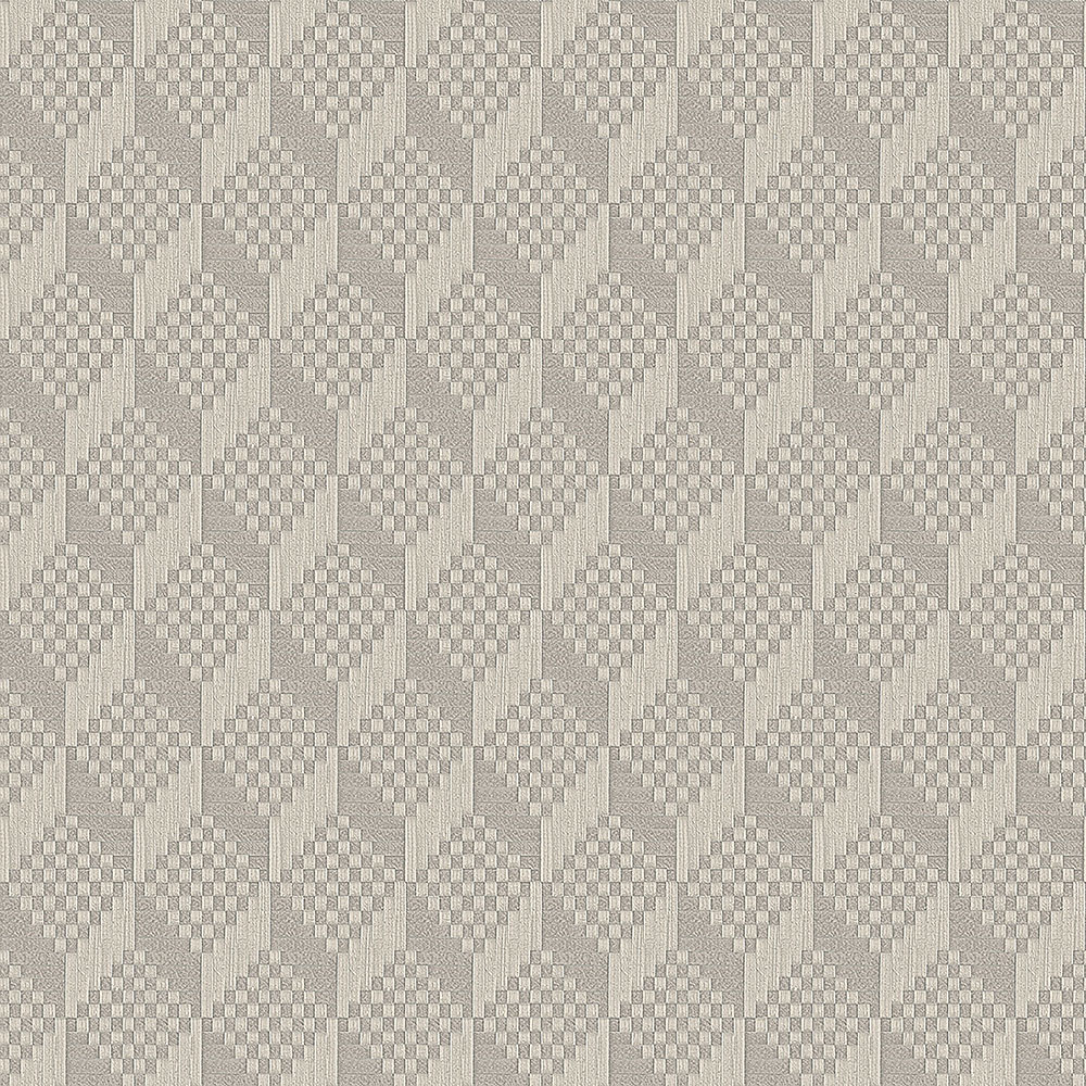 Grau-silberne Luxustapete 3d GR322303, Grace, Design ID