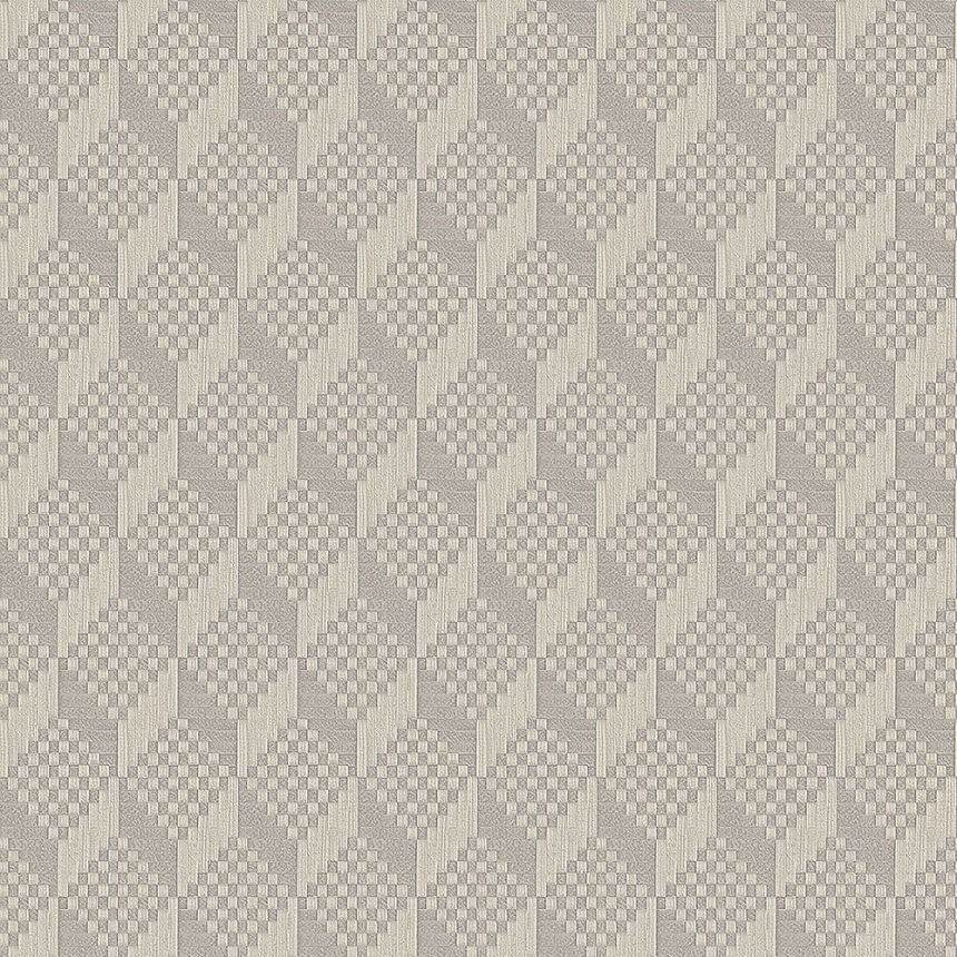 Grau-silberne Luxustapete 3d GR322303, Grace, Design ID