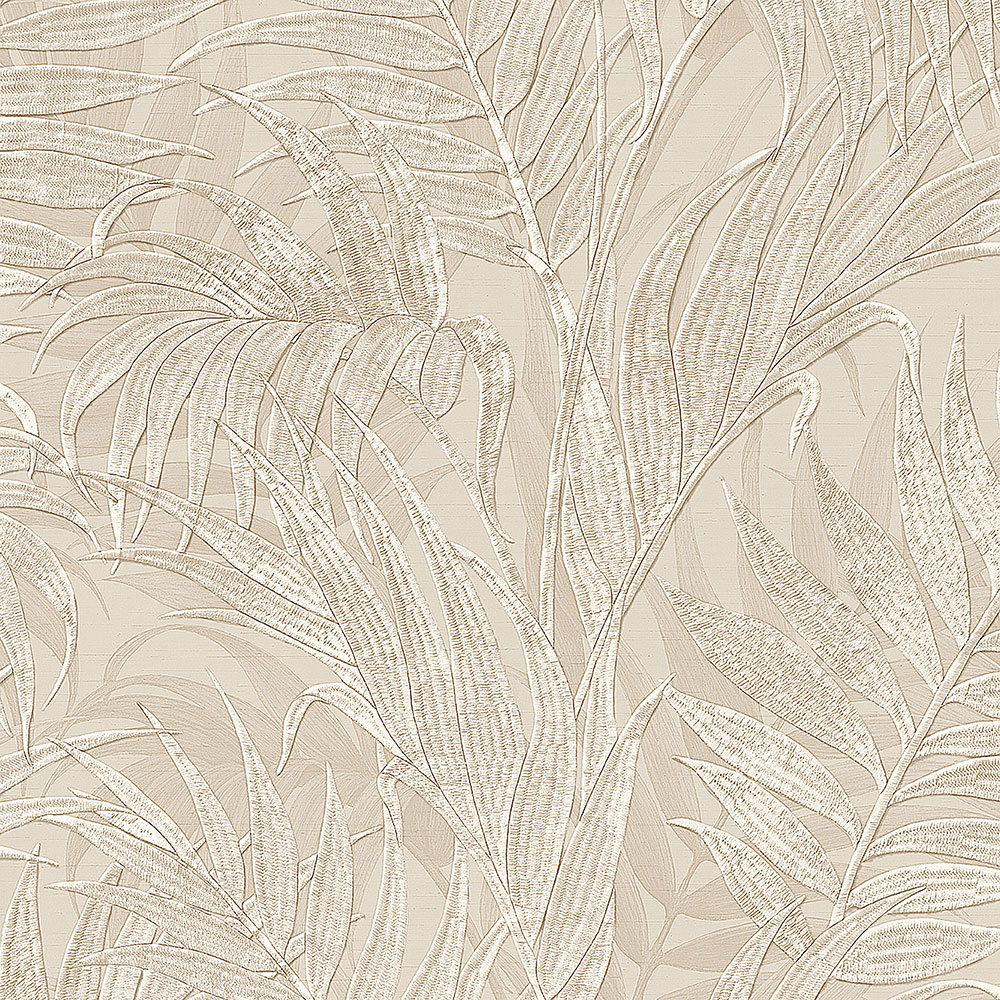 Beige Luxustapete, Palmblätter GR322102, Grace, Design ID