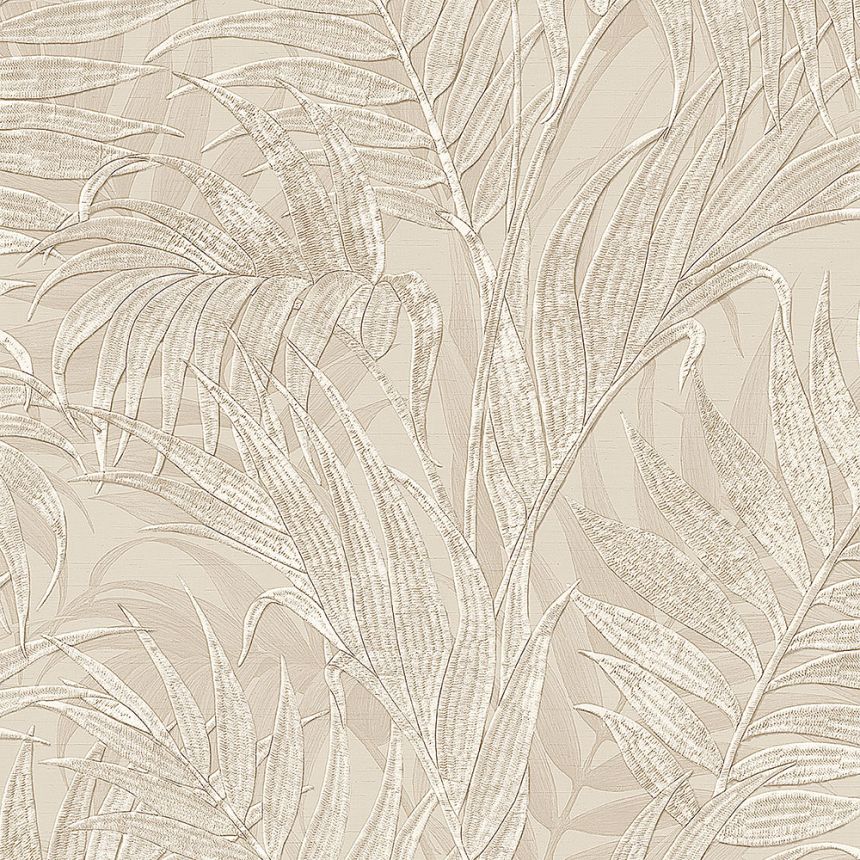 Beige Luxustapete, Palmblätter GR322102, Grace, Design ID