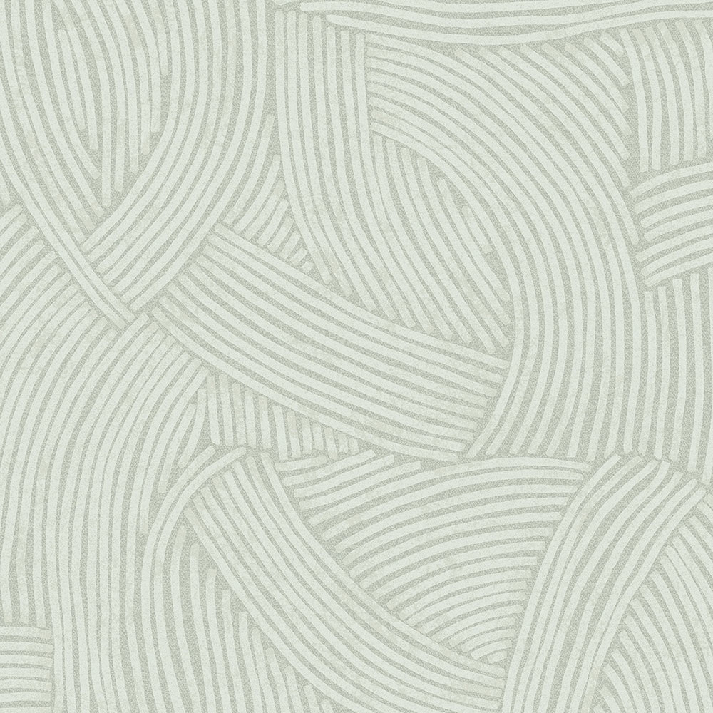 Blaugrüne Tapete mit grafischem Ethno-Muster 318014, Twist, Eijffinger