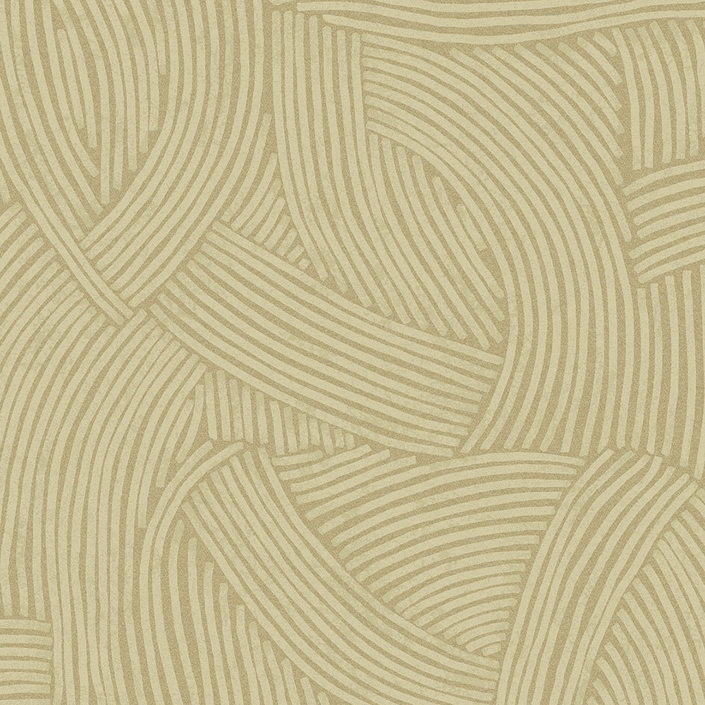 Braune Tapete mit grafischem Ethno-Muster 318012, Twist, Eijffinger