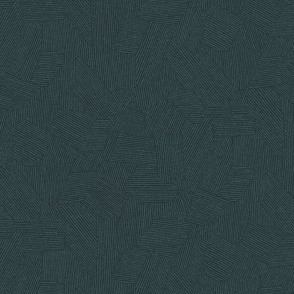 Blaue Tapete mit grafischem Ethno-Muster 318006, Twist, Eijffinger