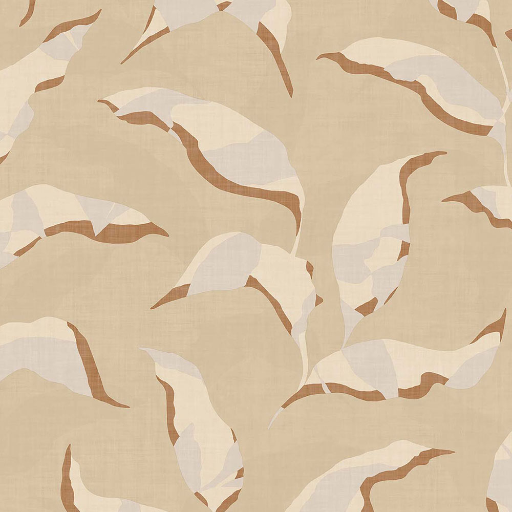 Beige Tapete, Pflanzen, Zweige, Blätter 318050, Twist, Eijffinger