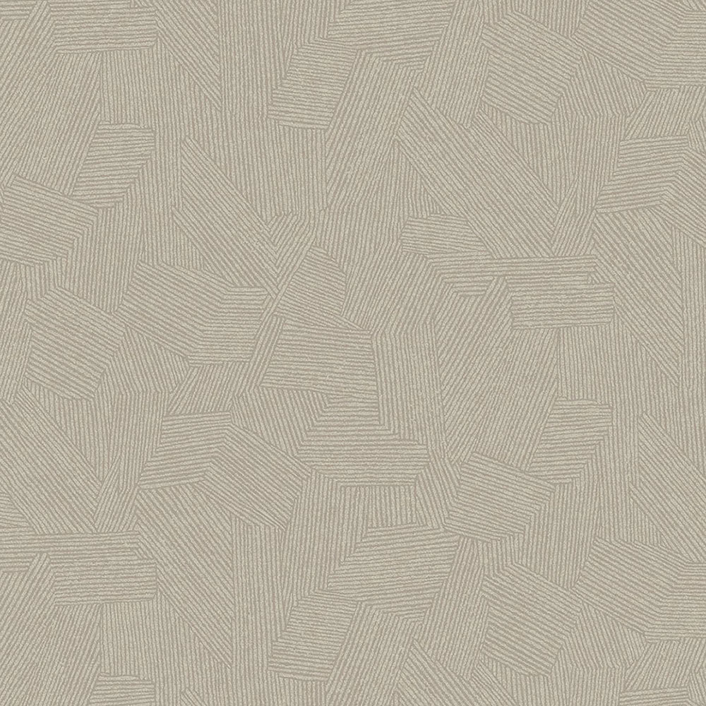 Beige Tapete mit grafischem Ethno-Muster 318001, Twist, Eijffinger