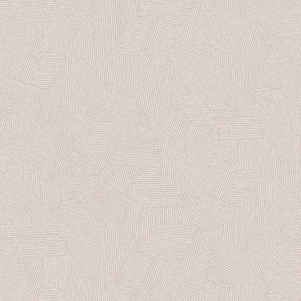 Cremefarbene Tapete mit grafischem Ethno-Muster 318000, Twist, Eijffinger