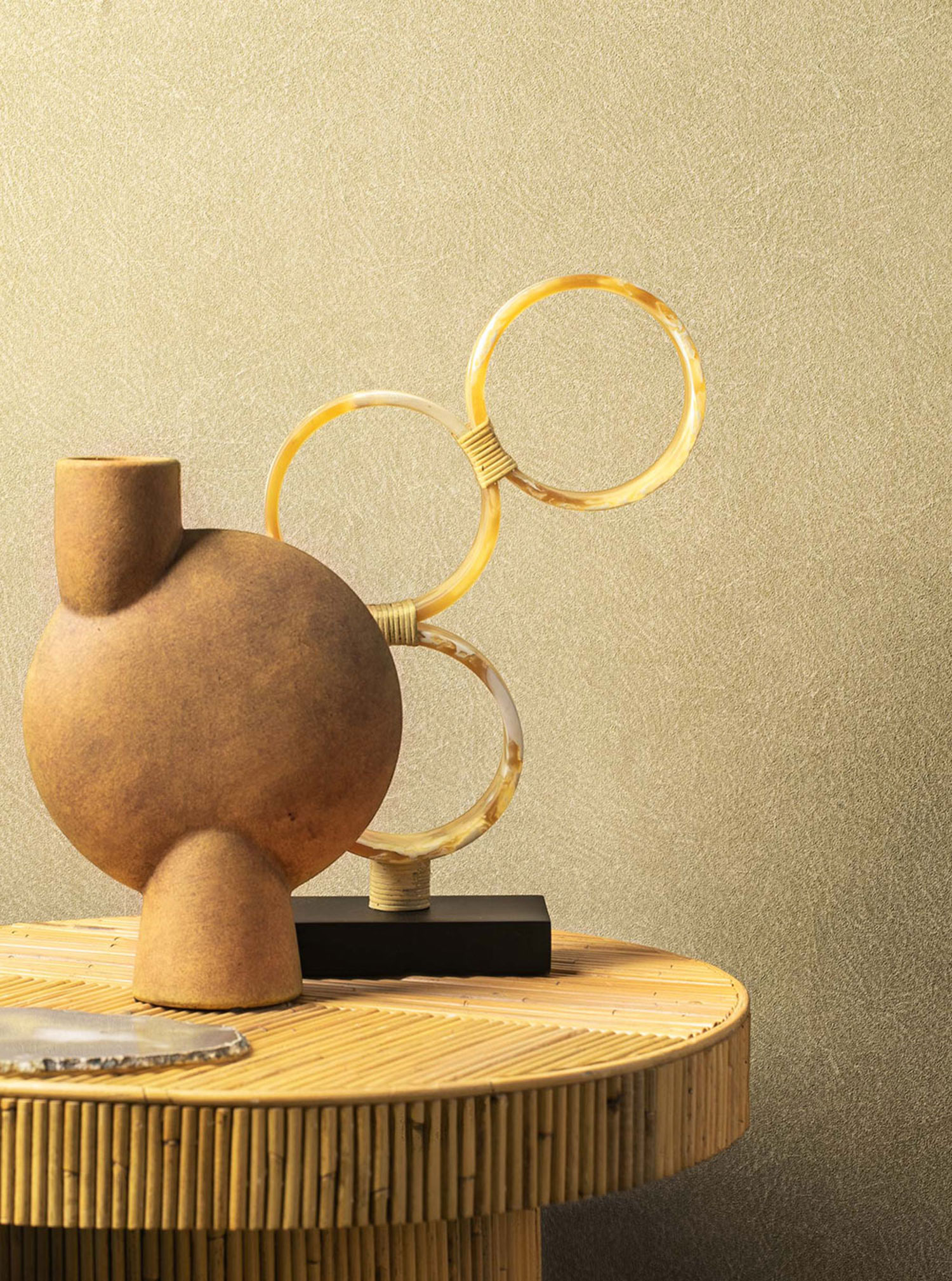 Vliestapete, braun,  Lederimitat, TA25025, Tahiti, Shades of Colour, Decoprint