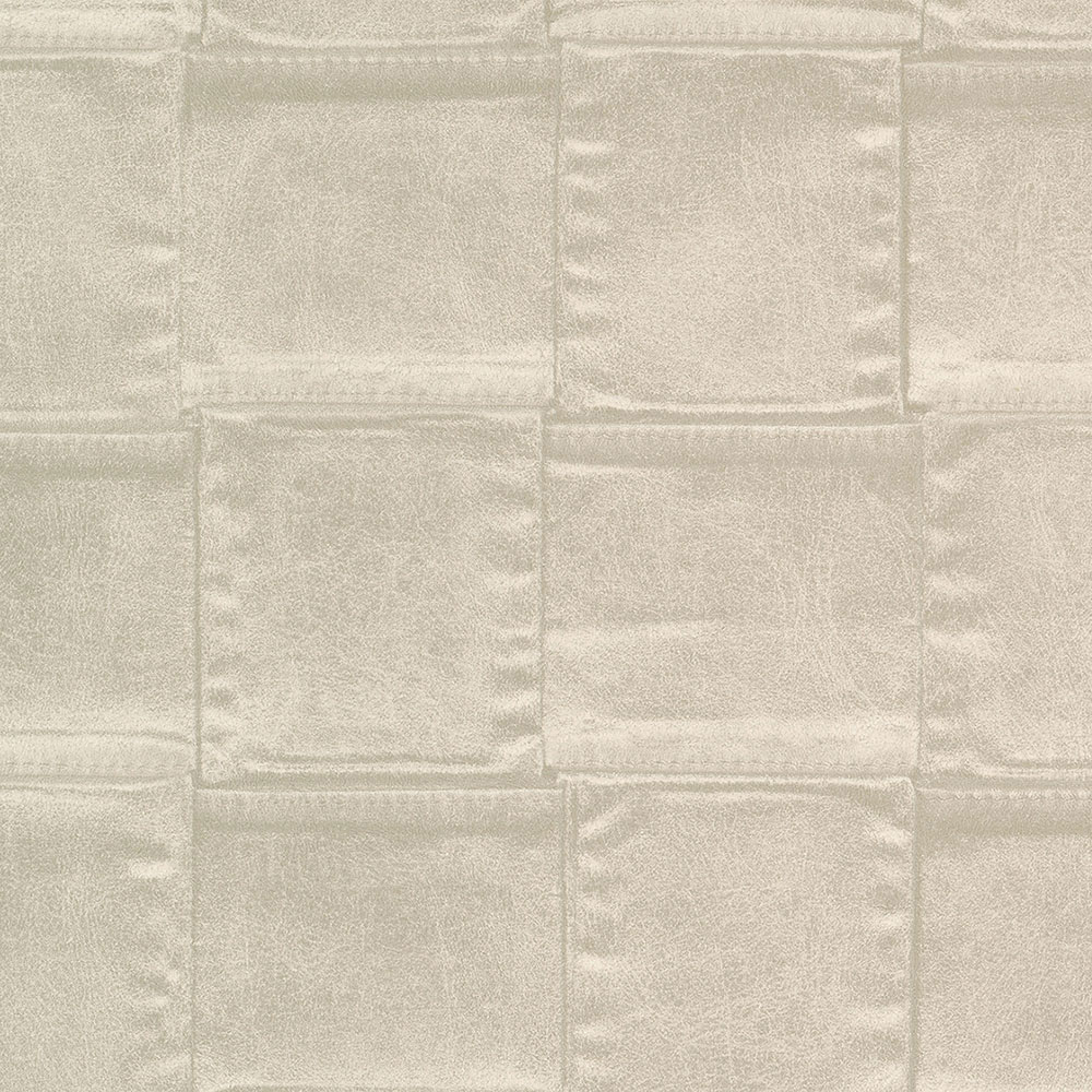 Luxustapete, hellbeiges Lederimitat 64802, Materea, Limonta