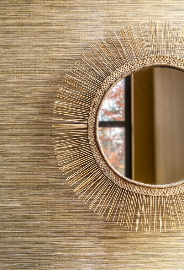 Vliestapete, grau-beige, Stoffimitat, TA25040, Tahiti, Shades of Colour, Decoprint