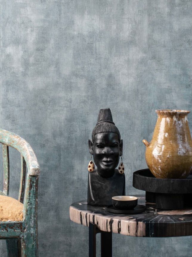 Vliestapete, grün, Stoffimitat, TA25010 Tahiti, Shades of Colour, Decoprint