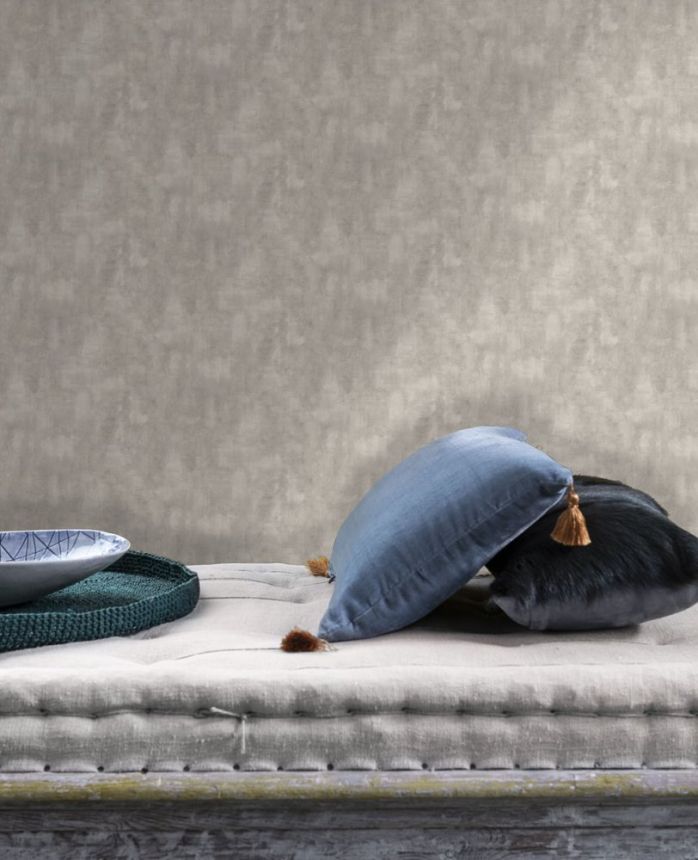 Vliestapete, grau, Stoffimitat, TA25003, Tahiti, Shades of Colour, Decoprint