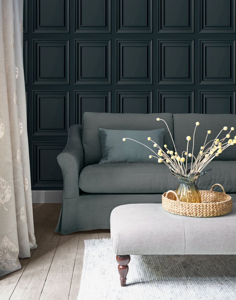 Tapete in Blau, 114906, Laura Ashley 2, Graham & Brown