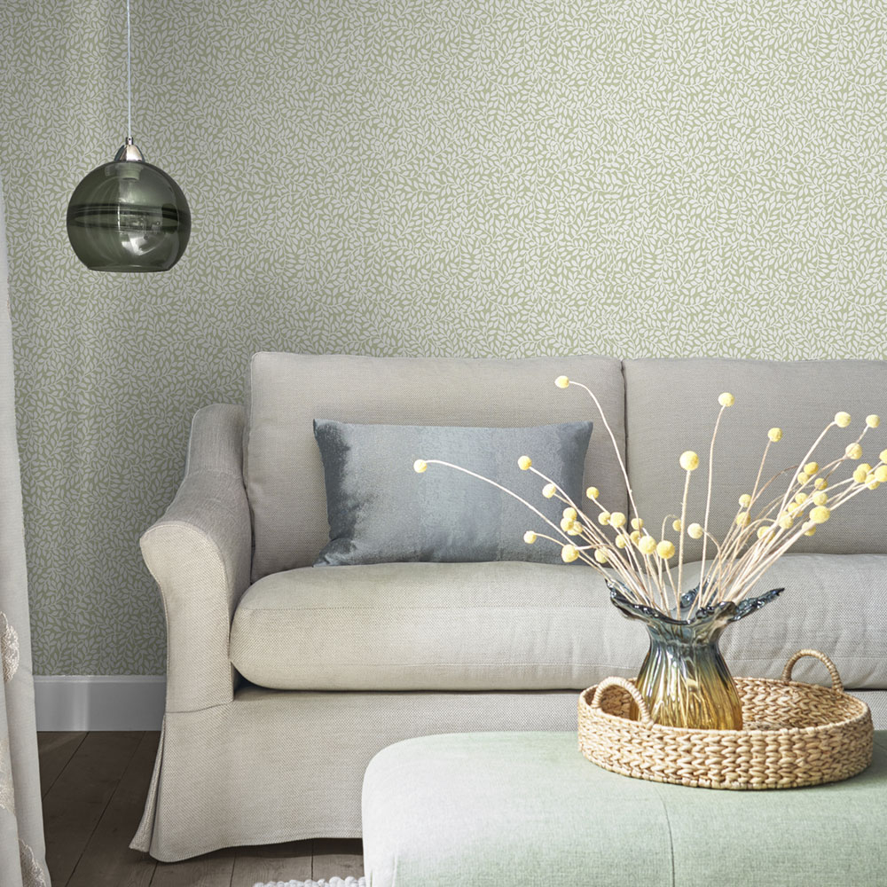 Tapete mit weißen Zweigen 113352, Laura Ashley, Graham & Brown