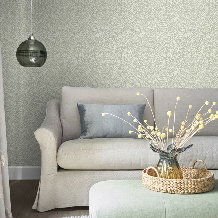 Tapete mit weißen Zweigen 113352, Laura Ashley, Graham & Brown