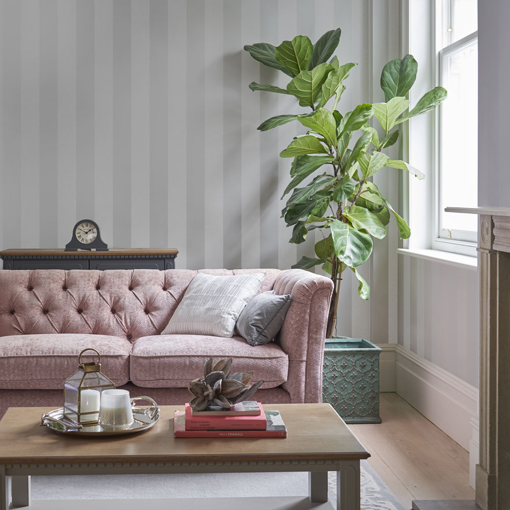 Gestreifte Tapete 113338, Laura Ashley, Graham & Brown