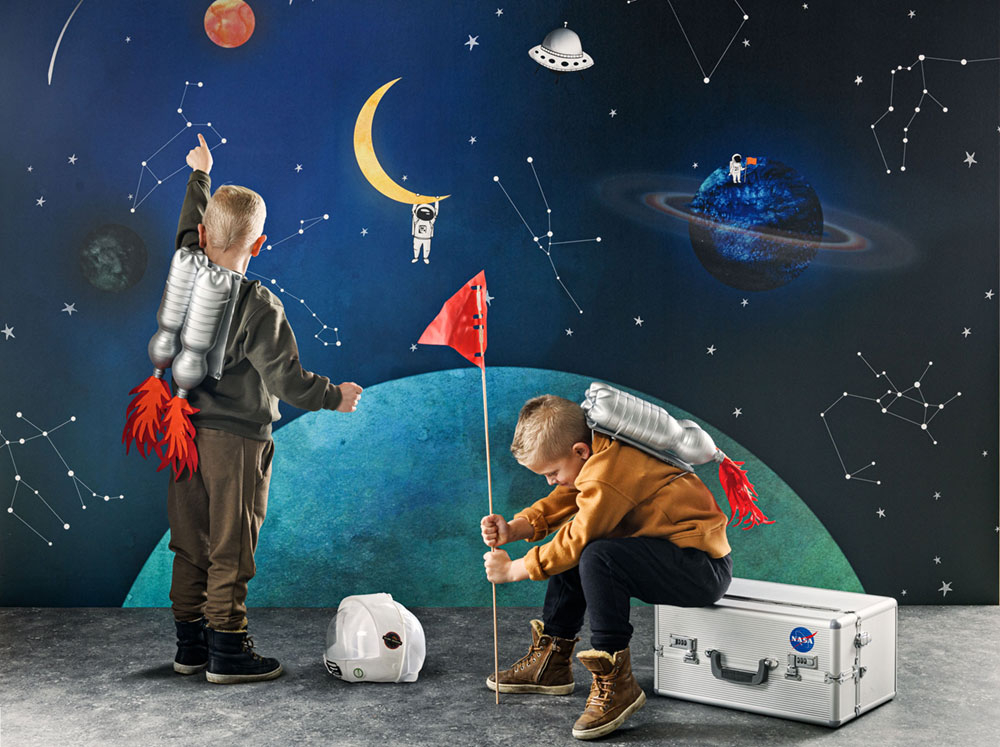 Luxus-, Kinder-, Fototapete Weltraum 300438DG, 400 x 280cm, Doodleedo, BN Walls