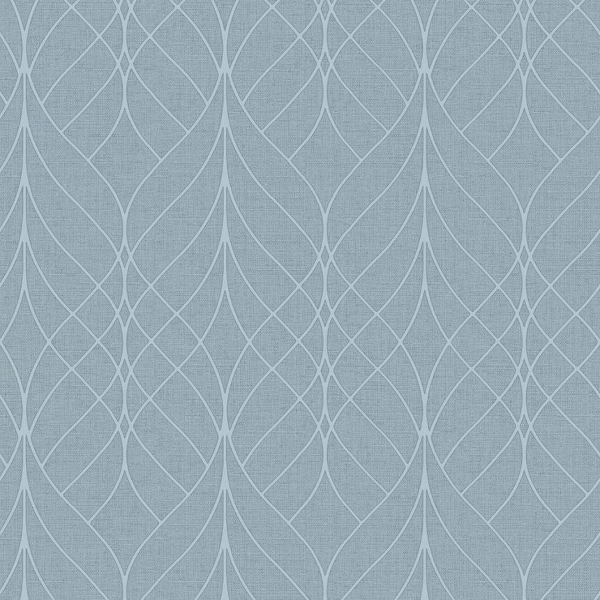 Blaue Tapete mit geometrischen Mustern, M41901, Adéle, Ugépa