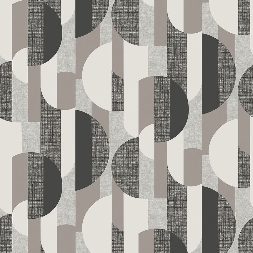Graue Tapete mit geometrischen Mustern A56301, Vavex 2024