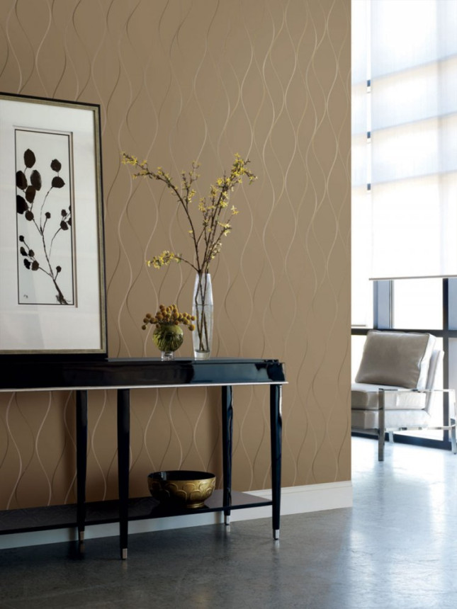 Metallische Goldtapete mit Wellen Y6201406, Dazzling Dimensions 2, York