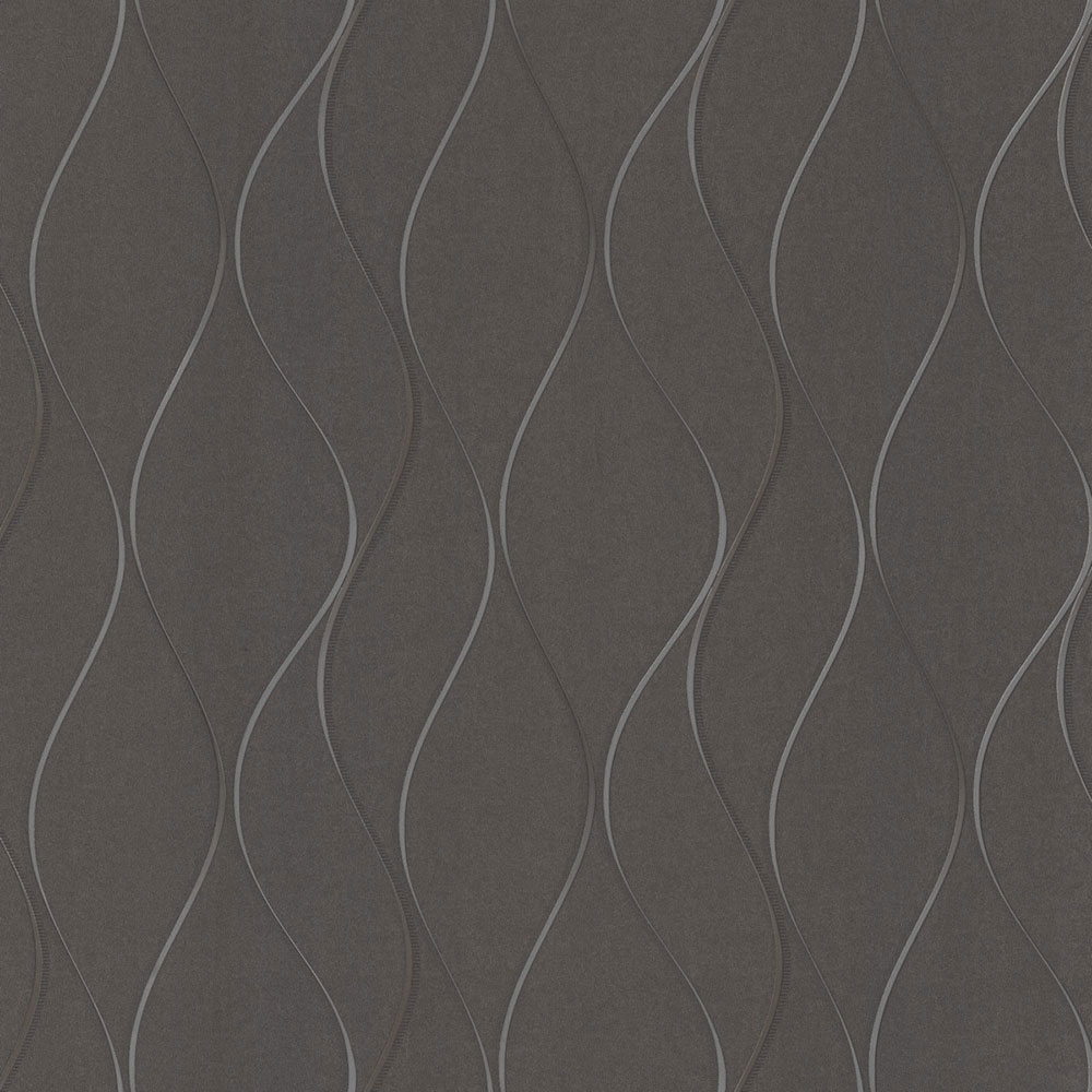 Metallische grau-schwarze Tapete mit Wellen Y6201405, Dazzling Dimensions 2, York