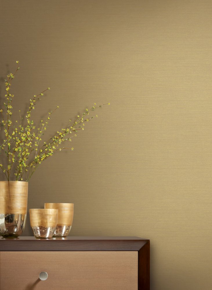 Goldmetallische Tapete, Stoffimitat Y6200910, Dazzling Dimensions 2, York