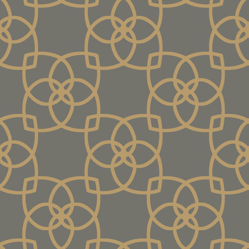 Braun-goldene Luxustapete mit Ornamenten Y6200204, Dazzling Dimensions 2, York