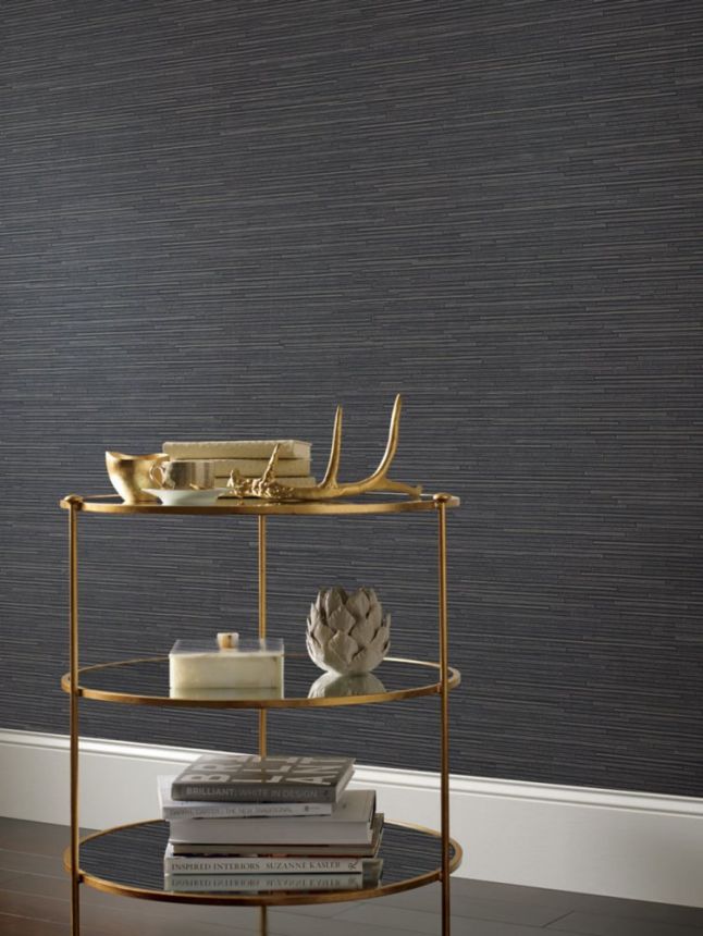 Luxustapete in schwarz-silberner Bambusoptik, DD3835, Dazzling Dimensions 2, York