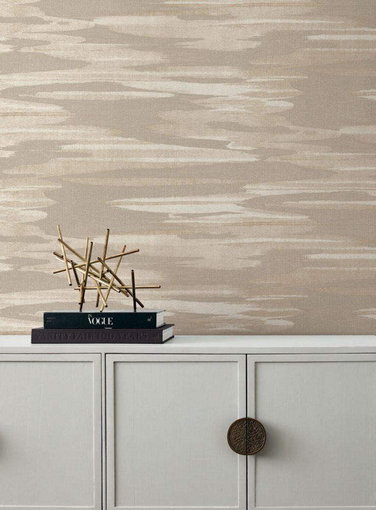 Beigefarbene Tapete, metallische Wolken DD3826, Dazzling Dimensions 2, York