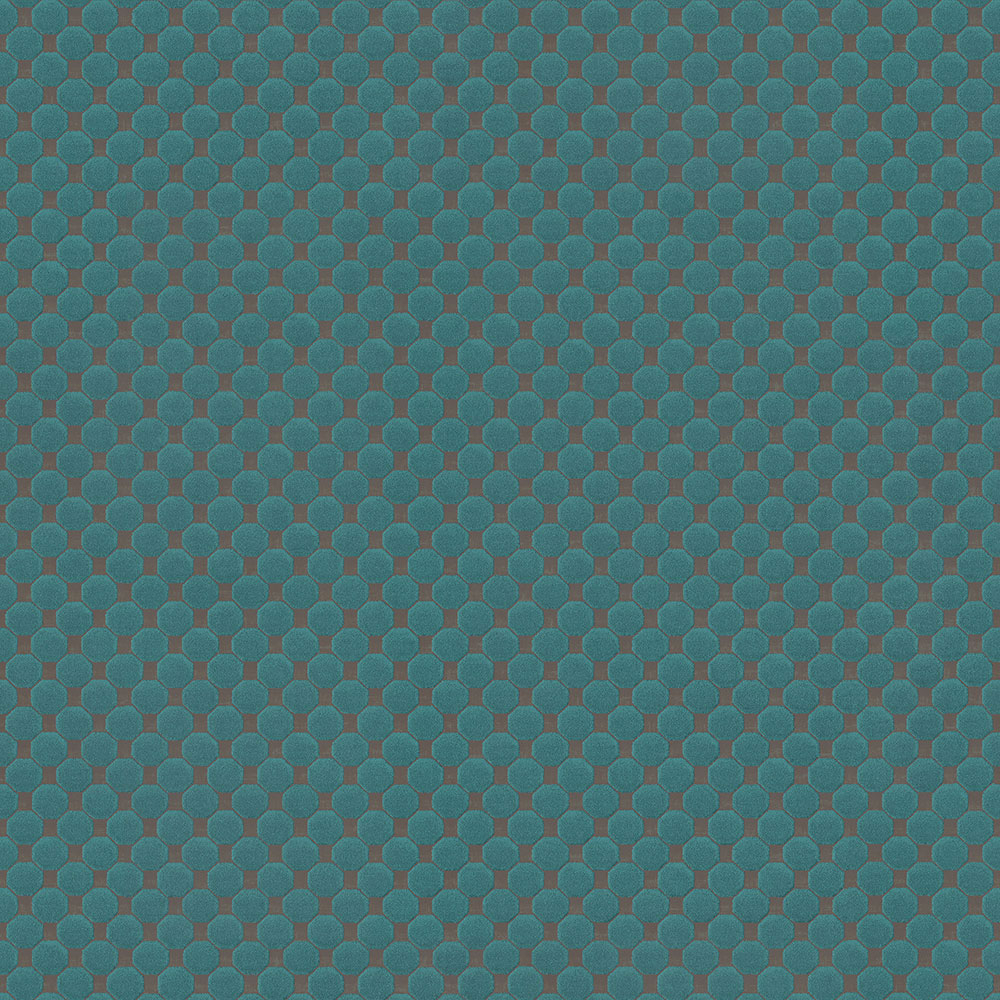 Grüne Tapete mit geometrischen Mustern, 220960, Preloved, BN Walls