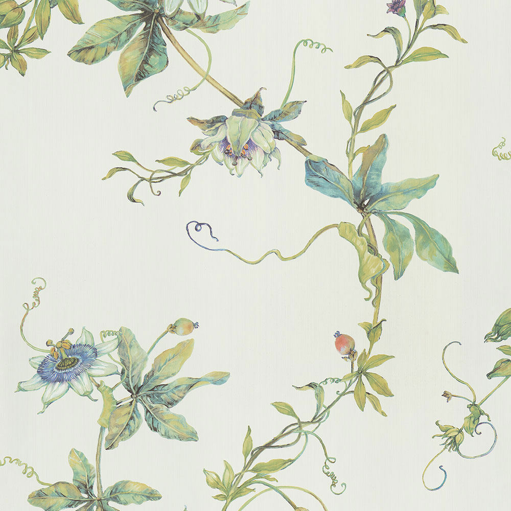 Weiße Tapete, Blumen, 220904, Preloved, BN Walls